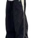 Unisex Y2k Baggy Sweatpants Men ParachuteTrack Pants Vintage Joggers Hip Hop Oversized Sweatpants for Men (Large, #Black)