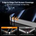 4 x QHOHQ for iPhone 16 Pro Max Privacy Screen Protector + Camera Lens Protector, [Military Grade Shatterproof], Top 9H+ Anti Spy Glass, Full Edge Coverage, Ultra Durable,with Installation Tool [3+3 Pack]