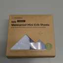 2-Pack Waterproof Pack and Play Sheets, Mini Crib Sheets Fitted for Boy, Girl - 38 x 26 Viscose from Bamboo Pack N Play Mattress Sheets for Graco, Toddler Playard Baby Crib Sheets Neutral (Blue Flax)