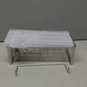 SWTYMIKI Sponge Holder for Kitchen Sink - Sink Caddy with Brush Holder Self-draining Sponge Caddy Organizer with Divider Stainless Steel Kitchen Accessories Storage for Countertop, Silver