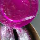 50 Pack Hot Pink Charger Plates 13" Plastic Round Charger Plates Dinner Plate With Beaded for Wedding Table Dinner Kitchen Catering Event Party Decoration
