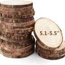 20Pcs Large Unfinished Wood Slices for Centerpieces,5.1-5.5 Inches Wood Centerpieces for Tables,DIY Round Wooden Discs with Tree Bark for Holiday Ornaments,Rustic Wedding (5.1-5.5in)