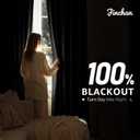 100% Blackout Curtains for Bedroom Linen Textured Insulated Thermal Drapes with Lining Black Curtains 84 Inch Length 2 Panels Set Noise Reducing Window Drapes 7ft Long Ready to Hang for Living Room  50"W x 84"L (Pack of 2), Black