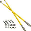 28" Yellow Snow Plow Markers Blade Guides 304 Stainless Steel Joint 3/4''Built-in Steel Wire Never Break for Blizzard Boss SNO-Way Western Snowplows Pickup Truck SUV UTV ATV
