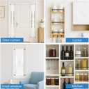 AIZESI Spring Tension Curtain Rods Short Tension Rod (Black,8" to 12"-6Pcs)