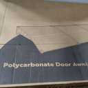 VIVOHOME Polycarbonate Window Door Awning Spliced Canopy Brown with Black Bracket 40 Inch x 120 Inch