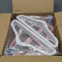 HOUSE DAY 14 Inch Kids Velvet Hangers 50 Pack, Durable Big Kids Hangers for Youth,Teen, Non Slip Kid Felt Hanger, Cute Childrens Hanger for Closet, White