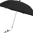 Baby Pram Umbrella with Adjustable Universal Clamp,Children Buggy Sun-Proof Parasol with Clip On UPF 50+ Great for Pushchair,Strollers