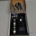 Pet Union Professional Dog Grooming Kit - Cordless Low Noise Dog Clippers for Grooming Thick Coats - All Pet Safe Cat Hair Trimmer - Pet Grooming Kit Includes Dog Hair Clippers, Nail Trimmer & Shears (Black)