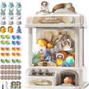 Large Claw Machine for Kids with Lights Sound, Vending Machine Toys, Electronic Prizes Dispenser Toys for Kids Age 3+, Arcade Claw Machine Game Gifts for Home Party Birthday