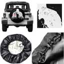cozipink American Flag Camping Spare Tire Cover Wheel Protectors Weatherproof Wheel Covers Universal Fit for Trailer Rv SUV Truck Camper Travel Trailers Accessories 14" 15" 16" 17"
