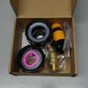 275-330 Gallon IBC Tote Tank Adapter,3-Size IBC Tote Hose Adapter, 2.44" Fine, 2 "Fine, and 2" Coarse Thread,3/4" Male NPT Inlet 3/4" Male GHT Lead-Free Brass Hose Faucet Garden Hose Connector