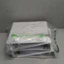 Amazon Basics 3 Ring Binders, 2 Inch, D-Ring Organizer for School, Home Office, White, 4 Pack