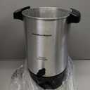 Hamilton Beach 45 Cup Coffee Urn and Hot Beverage Dispenser, Silver (EXP 12/31/36)