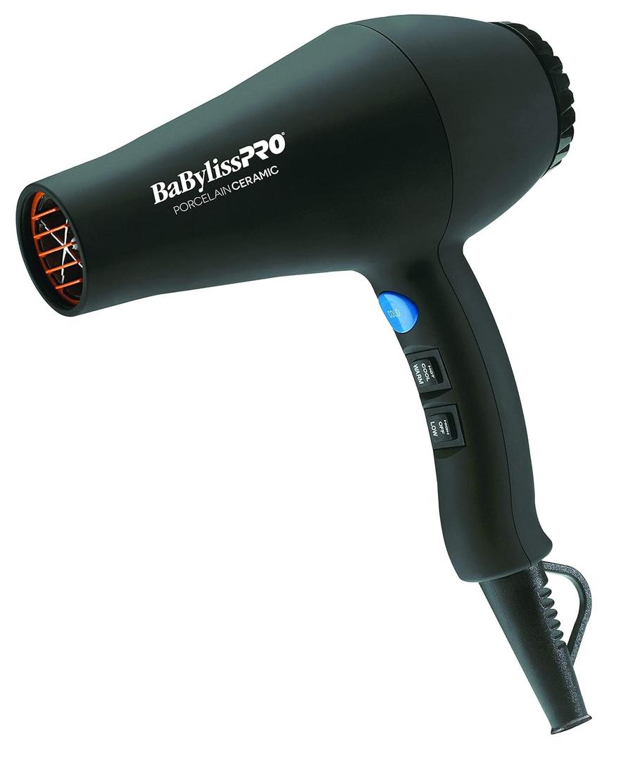 BaBylissPRO Porcelain Ceramic Carrera Professional Hair Dryer Professional Dryer Prepack, Corded Electric