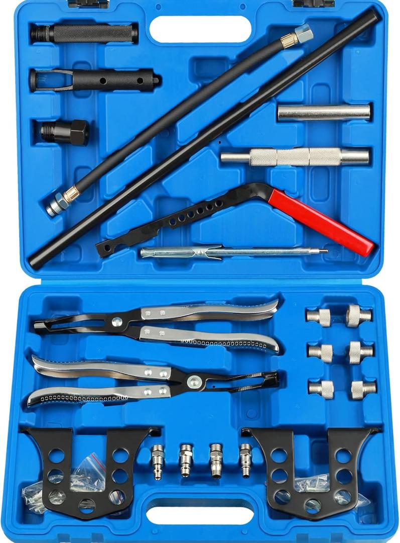 Valve Spring Compressor Universal Overhead Engine Valve Spring Remover and Installer OHV OHC Compressor Tool Valve Stem Tool Valve Holder Tool Valve Keeper Remover and Installer