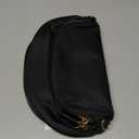 Spacious Nylon Crossbody Bag Bum Bag Handbags Wallets Purses Trendy Shoulder Bag for Women (Black)