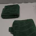 VitalCozy 4 Pcs Green Hand Towels for Bathroom Dark Green Irish Hand Towels Set 14x29 Inch 100% Cotton Soft Absorbent Decorative for Bathroom Kitchen St Patrick's Day Gift