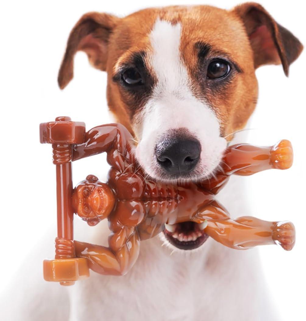 Bacon Flavor Gorilla Dog Chew Toy for Medium & Large Breed Dogs, Indestructible Durable Long Lasting 100% Nylon Dog Chew Toy for Aggressive Chewers - Dogs Toys to Keep Them Busy