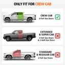 Floor Mats for 2019-2026 Chevy Silverado/GMC Sierra 1500 Crew Cab, 2020-2025 Chevrolet Silverado/GMC Sierra 2500HD/3500HD Crew Cab with Rear Under-Seat Storage, Floor Liners for Silverado Accessories