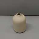 YANLING 6 Pack Small Vase for Flowers Boho Vases for Home Decor, Modern Light Yellow Ceramic Vases for Pampas Grass Simple Shelf Vase, Bud Vases for Wedding Dinner Table Party