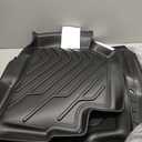 Compatible with Ranger 2024-2019 Floor Mats All Weather Protection TPE Waterproof Non-Slip Car Floor Liners 1st & 2nd Row Set RHD LHD(RHD Floor mats)