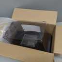 Reptile Keeper - 23x13x15.5cm Cric Ket Cage, Outdoor Container, Reptile Feeding Box Lizard Tarantula | Portable Habitat Feeding Box with Handle Tank Carrier for Pet, Gecko Frog (Black)