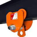 YATOINTO 1100LBS Beam Trolley, 0.5 Ton Capacity 4 Wheels Push Manual Trolley, I Beam Trolley Heavy Duty, Dual Track Rollers for I Beams & Chain Hoists Lifting