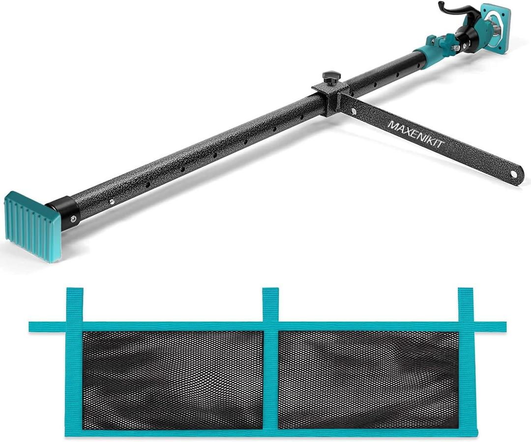 Cargo Bar for Pickup Truck Bed Expands from 40 to 70 in with 200 LB Bearing Capacity, Comes with 1 Cargo Net Organizer, 1 Divider Bar