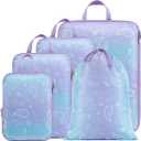 Cambond Mesh Compression Packing Cubes Travel - Space Saving Packing Cubes for Travel Women, Lightweight Compression Cubes for Travel Bags Luggage Packing Organizer for Suitcases