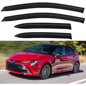 Window Visors Rain Guards for 2019-2026 Toyota Corolla Hatchback, Out-Channel Window Vent Wind Deflectors Visors Shades for 19 20 21 22 23 24 25 26 Corolla Hatchback