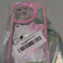 for iPhone 14 Kawaii Cartoon Cute Pink Phone CaseBuilt-in Makeup Mirror for Women Girls, Soft Transparent Protective Pink Phone Case