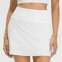 M MAELREG Womens Tennis Skirt High Waisted Athletic Mini Lined A Line Skort with 3 Pockets Nylon Stretchy Workout Golf Skirt (L)