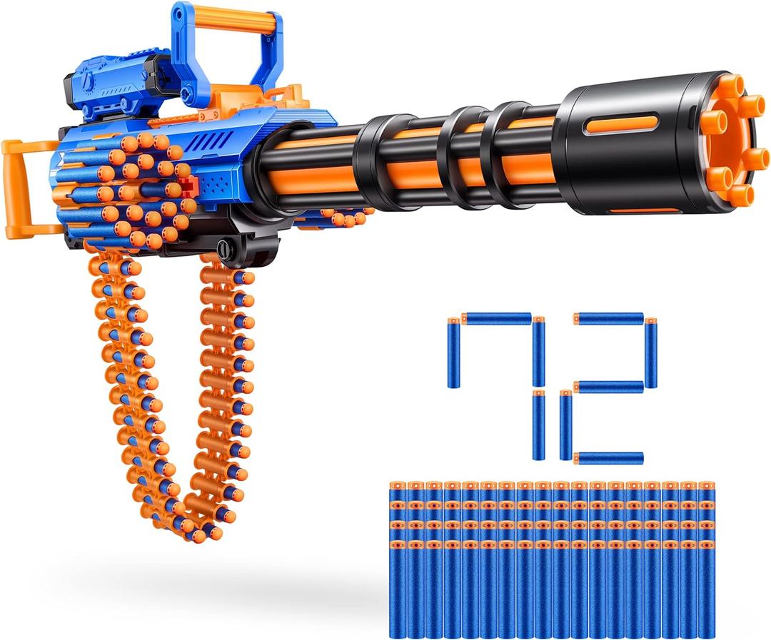 Zuru XSHOT Insanity Motorised Gatling Blaster with Tripod Stand Includes 72 Darts