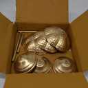 Tealight Holder Urli Bowl Stand | Set of 3 Decorative Urli Stands Christmas Center Piece for Home Decor | Ideal for Floating Diya/Candle for Diwali & Thanksgiving & All Festival