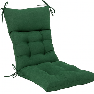 QILLOWAY Indoor/Outdoor High Back Chair Cushion,Spring/Summer Seasonal All Weather Replacement Cushions. Mallard/Forest green