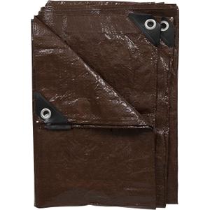 Stansport Light-Duty Rip-Stop Tarp 10' x 12' - Brown (U-1012)