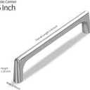 Lardmon 20 Pack Brushed Satin Nickel Modern Cabinet Pulls 5 Inch(128mm) Hole Center Timeless Drawer Pulls Vanity Pulls Classic Solid Kitchen Cabinet Handles Hardware, 5.4 Inch(138mm) Total Length