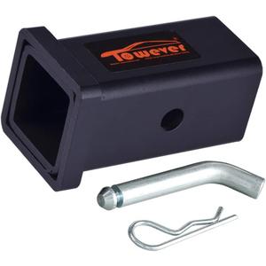 84028P Towever Trailer Hitch Adapter for Class V Duty Hitch Reducer 2.5 to 2 inches Sleeve with Pin and Clip
