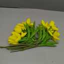 Beferr Tulips Artificial Flowers 18Pcs Faux Tulip Real Touch Tulip Fake Flowers Bouquets Arrangements for Mothers Day Spring Easter Home Wedding Table Decor Yellow