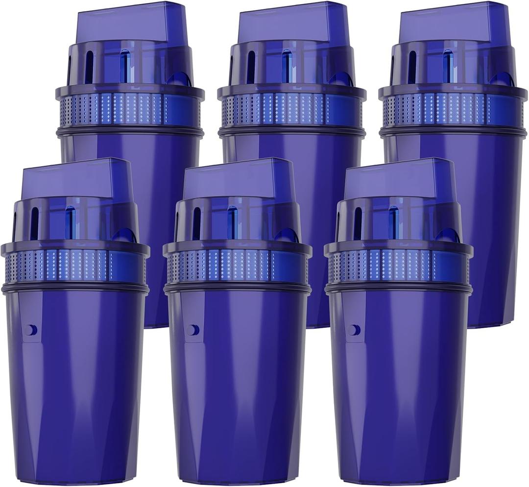 Fil-Fresh 6-Pack Water Filters Replacement for All PUR, PUR Plus Pitchers & Dispensers, Replaces PPF900Z, NSF Certified, Removes Impurities & Odor, 12-Month Supply
