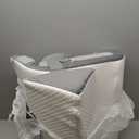 3PCS Bed Wedge Pillow for Headboard, Adjustable Wedge Pillow for Sleep Apnea, 23 Wide Triangle Pillow Wedge Set for After Surgery, Acid Reflux Relief, Snoring, Neck&Back Support, White/Grey