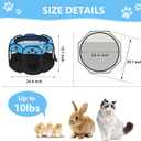 Cat Dog Playpen, Puppy Pet Playpen Indoor for Small Dog Crate Tent Cage Outdoor, Portable Pop Up Dogs Enclosure Kennel with Carrying Case for Dogs/Cats/Rabbits Blue.