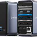 TobenONE 18 in 1 USB C Docking Station 3 Monitors 4K@60Hz, Laptop Docking Station with 100W Power Adapter, Triple Monitors with 3 HDMI, 9 USB Ports, Gigabit Ethernet, for Windows and Chrome OS