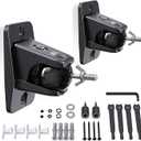 Surround Sound Rear Speaker Wall Mount, Ceiling Mount Bracket for Universal Satellite, fits Keyhole and Thread Hole with 1/4"- 20, 5mm & 4mm Thread, Works with Roku, Samsung q990D, Holds up to 11 lbs no screws or accessories