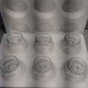 BSTKEY 6PCS Set 10 oz Glass Dessert Bowls/Cups, Cute Footed Dessert Bowls for Ice Cream Trifle Fruit Pudding Snack Salad Condiment Sundae Cocktail Drinks Party