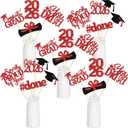 24Pcs 2026 Graduation Table Centerpieces Red, Graduation Centerpieces for Tables 2026 Red Class of 2026 Graduation Centerpiece Sticks for 2026 Graduation Party Table Decorations Red