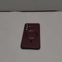 LEKEVO Magnetic for Samsung Galaxy S24 Plus Case [Compatible with MagSafe][Built-in Camera Lens Protector] Slim Soft Silicone Bumper Shockproof Metallic Luster Phone Case (Burgundy)