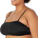 Amazon Essentials Womens Bandeau Swim Top (Medium, Washed Black)