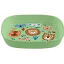 Tarhong Wheat Polypropylene Square Plate Green Jungle, 6 pcs